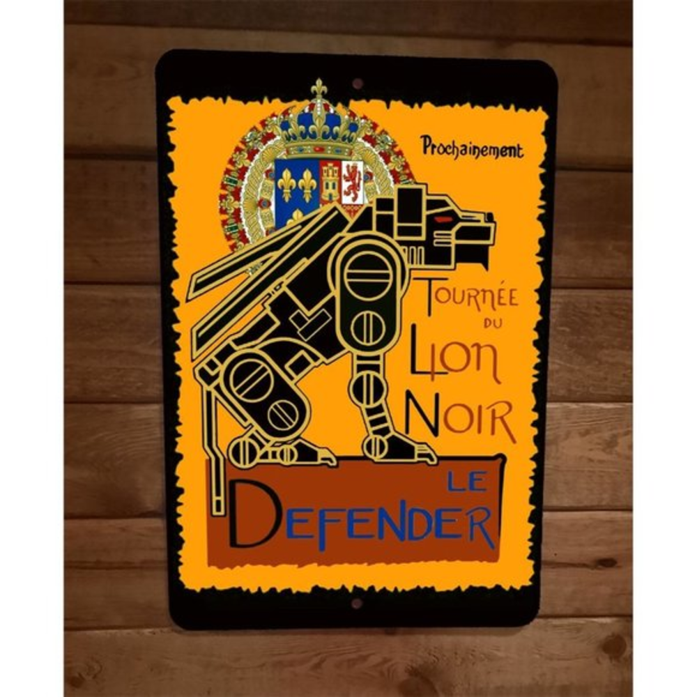 Lion Noir Le Defender Voltron 8x12 Metal Wall Poster Sign